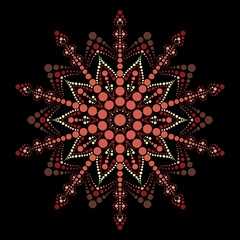 Circular Sacred Mandala Geometric Design