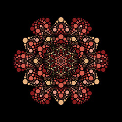 Circular Sacred Mandala Geometric Design