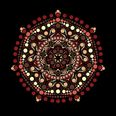 Circular Sacred Mandala Geometric Design