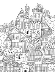 Fototapeta premium Mandala Zentangle Pattern Coloring Pages, Hand draw background design illustration