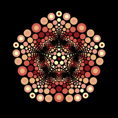 Circular Sacred Mandala Geometric Design