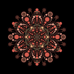Circular Sacred Mandala Geometric Design