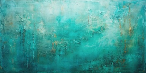 Teal abstract acrylic painting with calming texture , teal, canvas, artwork, abstract, paint strokes, acrylic painting
