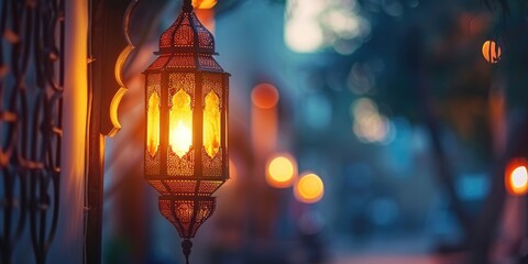Eid al Adha and Ramadan Kareem Traditional Arabic Lantern Cultural Festivities Community Iftar Religious Traditions Ramadan Kareem Text Translation