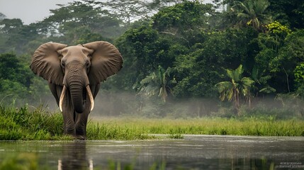 African forest elephant (Loxodonta cyclotis)