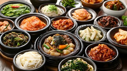 Assorted Namul Korean Food