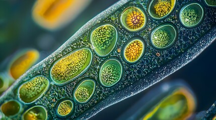 Licmophora sp. algae marine and freshwater diatom
