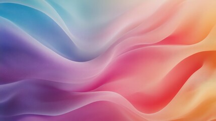 Obraz premium Colorful abstract waves on a gentle gradient background