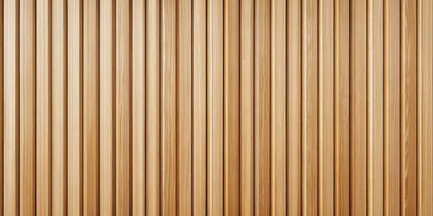 Fototapeta premium Vertical wooden slats texture wallpaper backdrop for interior decoration and architectural rendering