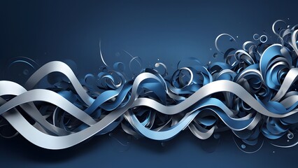 abstract background with waves