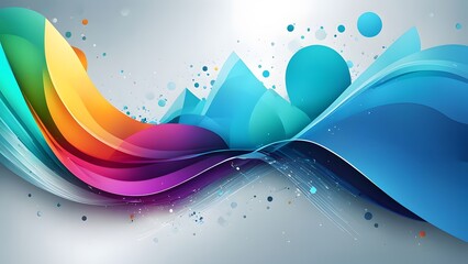 abstract colorful wave background