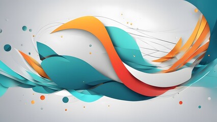 abstract background with waves