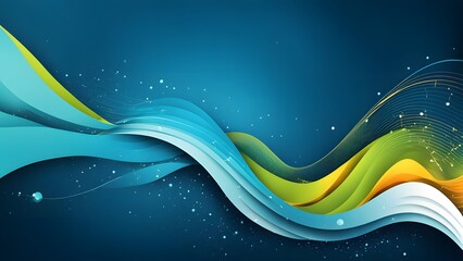 abstract background with wave