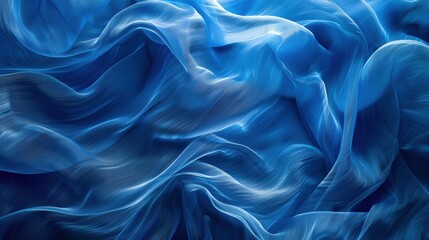 Obraz premium Generate a high-resolution abstract background in vibrant blue with a textured fiber appearance. Emphasize the rich texture for applications in backgrounds, textile designs, and artistic projects
