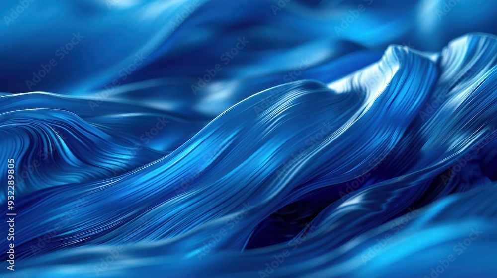 Poster generate an abstract background in vibrant blue with a focus on textured fiber effects. the design s