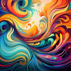 Obraz premium abstract background with swirls