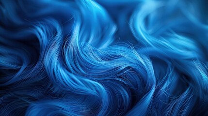 Obraz premium Craft a vibrant blue abstract background featuring a detailed textured fiber look. Ensure the texture is rich and visually captivating for backgrounds and textile applications