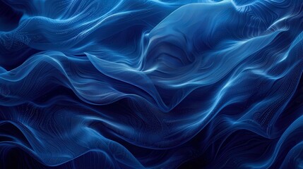 Obraz premium Generate a high-resolution abstract background in vibrant blue with a focus on textured fiber details. The design should be dynamic and suitable for backgrounds, textile patterns, and art projects