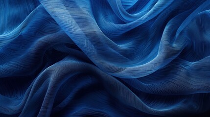 Obraz premium Design a vibrant blue abstract background featuring textured fiber details. The result should be dynamic and visually appealing for use in various design and artistic applications