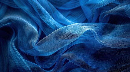 Obraz premium Generate an abstract background in vibrant blue with a strong textured fiber effect. Ensure the design is engaging and versatile for use in backgrounds, textiles, and creative art