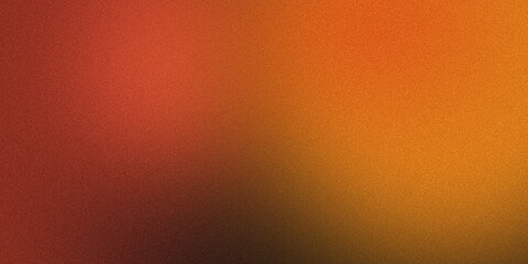 Grainy noise and colors gradient Background in grainy texture, Abstract background with red and orange colors mesh gradient and noise grain effect
