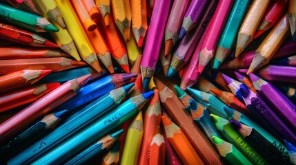 Crayons & Pencils Flatlay