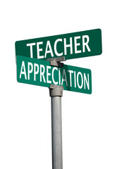 teacher appreciation sign