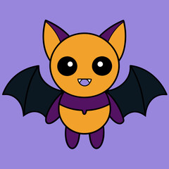 chibi halloween bat, cute bat vector, kawaii bat, chibi bat design, halloween bat vector, bat cartoon, chibi bat illustration, spooky chibi bat, bat vector art, chibi bat icon, bat with face, adorable