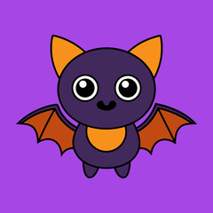 chibi halloween bat, cute bat vector, kawaii bat, chibi bat design, halloween bat vector, bat cartoon, chibi bat illustration, spooky chibi bat, bat vector art, chibi bat icon, bat with face, adorable