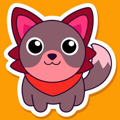fox cute cartoon, fox clipart, cute fox cartoon, baby fox vector design, cute fox illustration, cartoon fox, fox cartoon vector, chihuahua character design, fox clip art, fox character, sticker fox