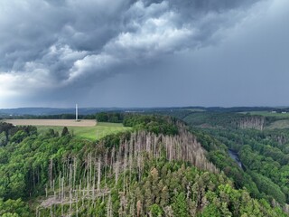 Gewitterstimmung &uuml;ber dem Bergischen Land (Radevormwald)
