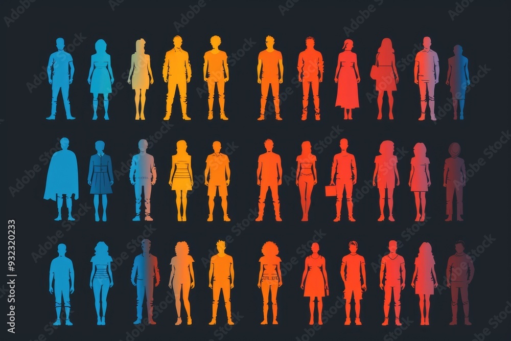 Poster a group of individuals standing side by side, possibly in an event or gathering