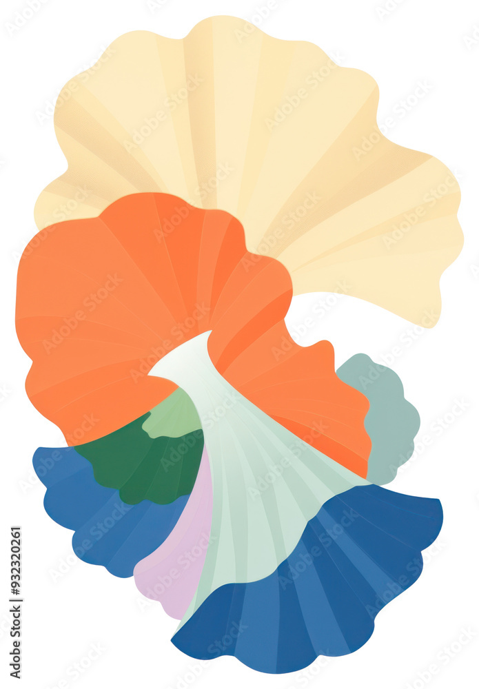 Poster abstract colorful wave pattern