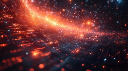 virtual kanban board floating in a mindscape of swirling thoughts and idea bubbles with holographic task cards and data streams