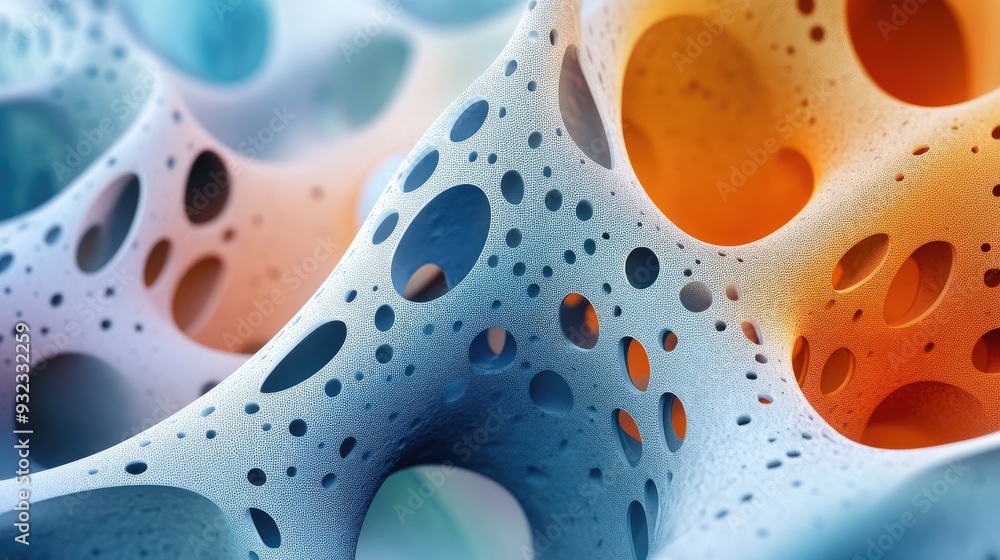 Aufkleber 3d abstract geometric background rendering