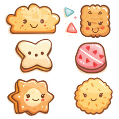 Vector Shortbread Cookie simple an