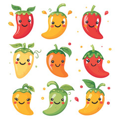 Vector Chili Pepper simple and min