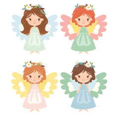 Vector Angel simple and minimalist
