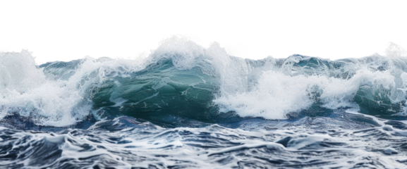 PNG  Dynamic ocean waves crashing