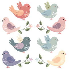 Vector Dove simple and minimalist