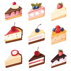 Vector Cheesecake simple and minim