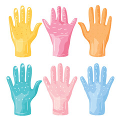 Obraz premium Vector Gloves simple and minimalis