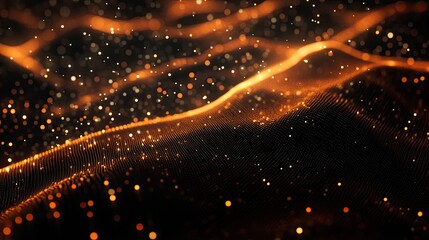 Abstract landscape Connecting spots and trails background