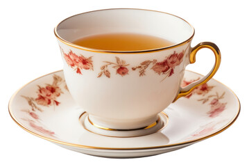 Fototapeta premium PNG Cup tea saucer drink.