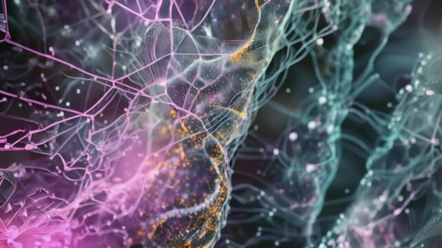 These thin strings of fibronectin form intricate connections between cells and the extracellular matrix.