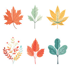 Vector Autumn Leaf simple and mini