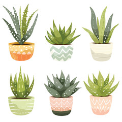 Vector Aloe Vera simple and minima