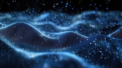 Abstract science particles mesh view background