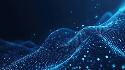 Abstract electronic swell of particles background