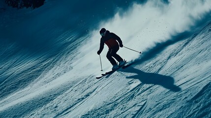 skier on the slope